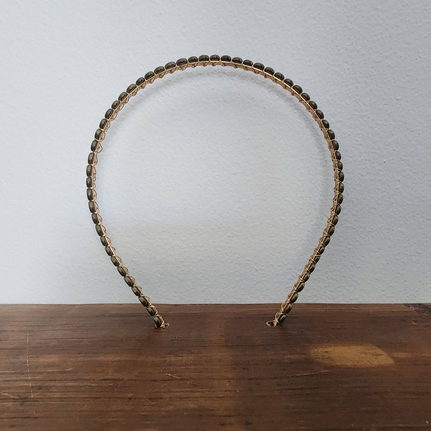 The Queen of Quartz - Hematite Headband- Matte Coins