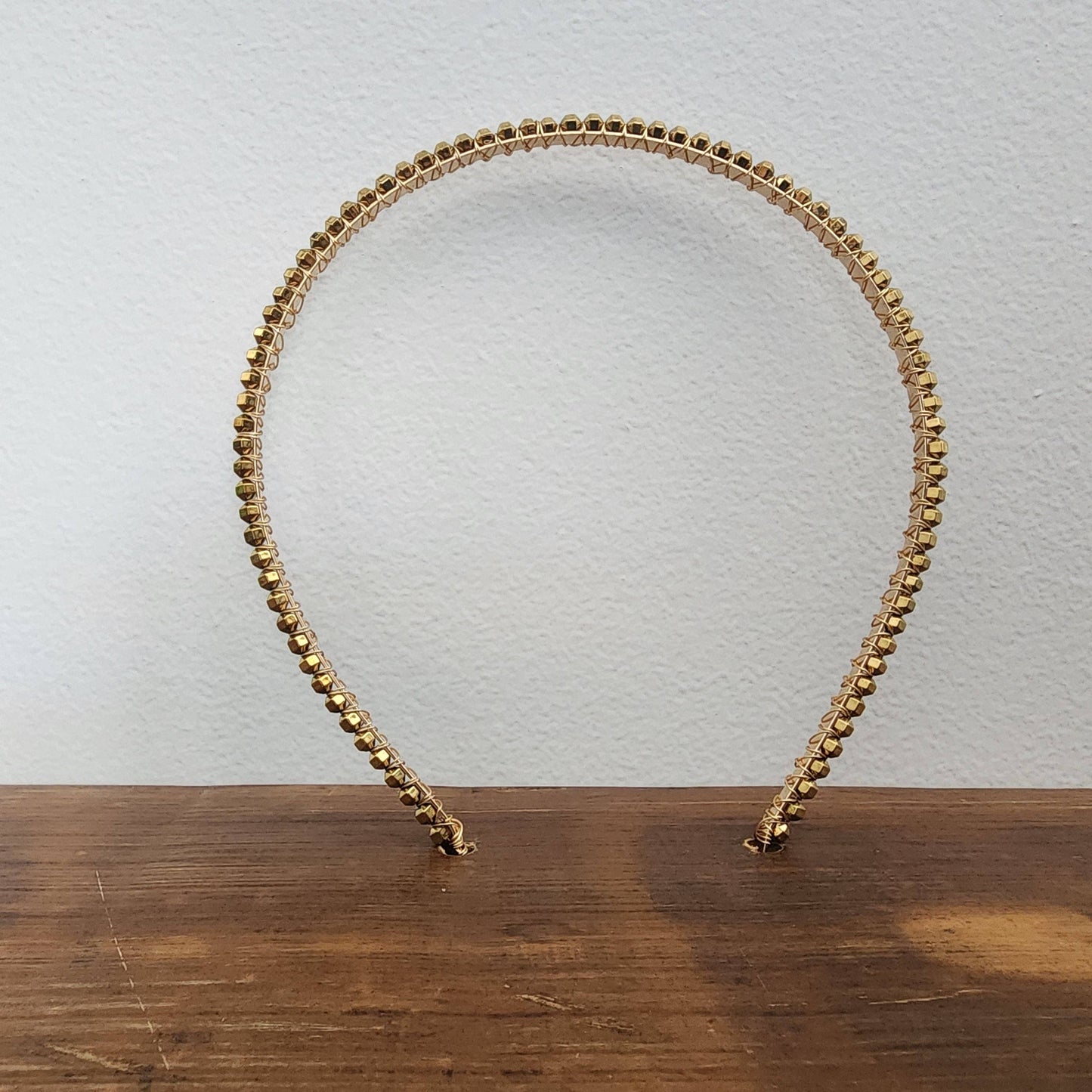 The Queen of Quartz - Gold Plated Hematite Headband- Barrel