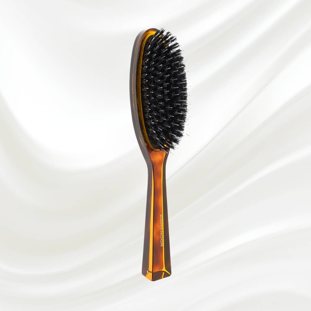 Koh-I-Noor - Jaspe Pneumatic Boar and Nylon Pin Oval Brush, Large