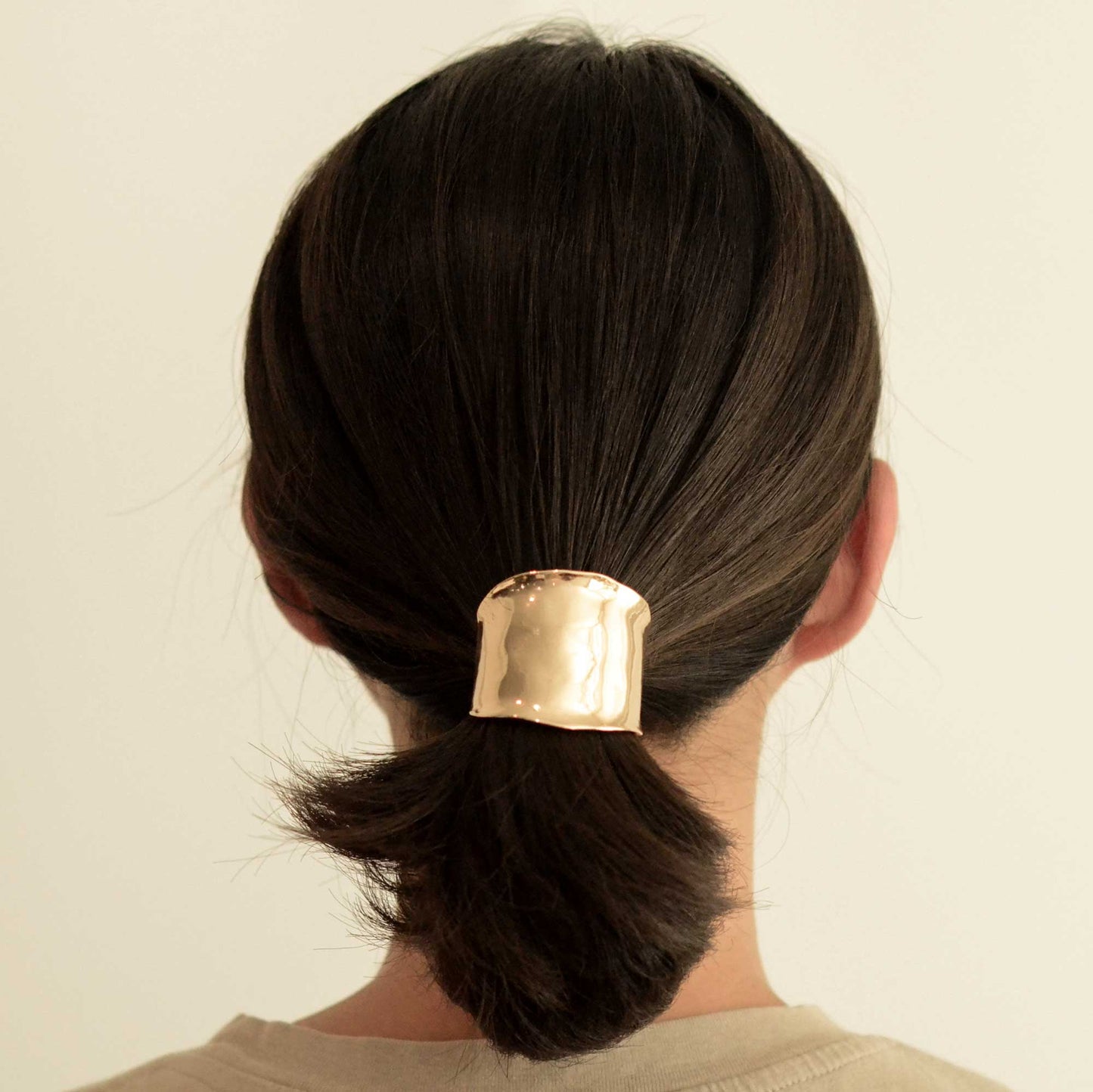 nar'sha - Metal Hair Ponytail Cuff Stick | Gold
