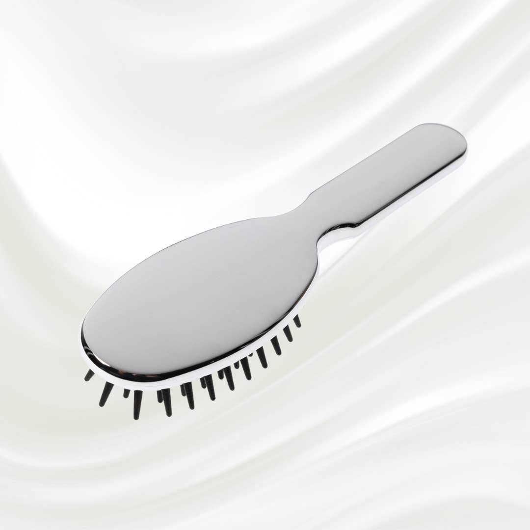 Koh-I-Noor - Metalli Pneumatic Detangling Hairbrush, Chrome