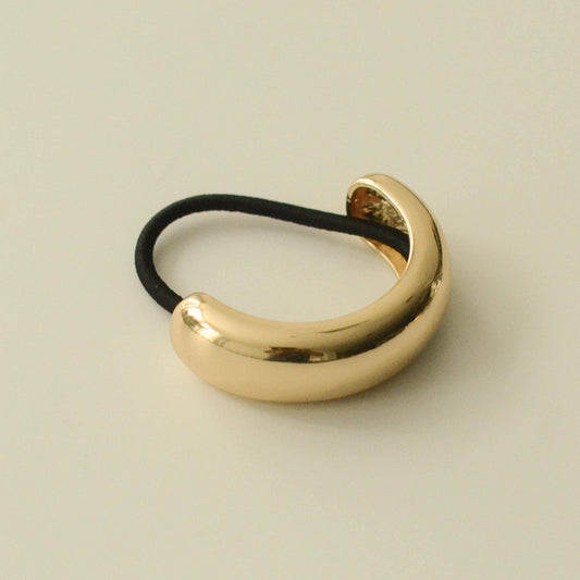nar'sha - Wide Metal Cuff Hair Tie | Gold