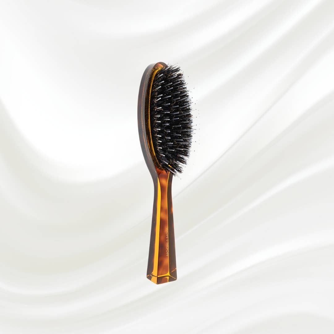 Koh-I-Noor - Jaspe Pneumatic Boar and Nylon Pin Oval Brush, Small