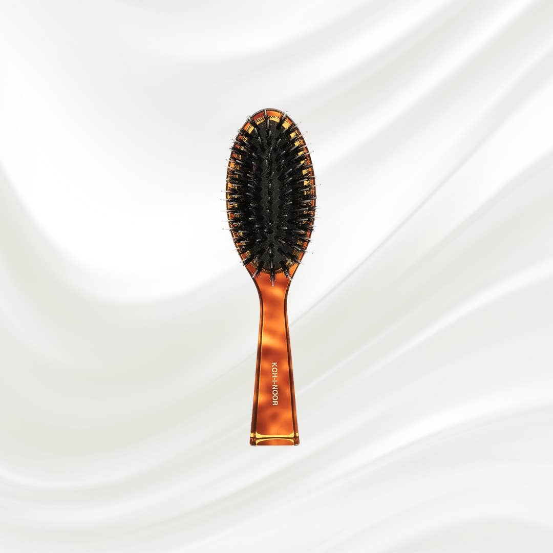 Koh-I-Noor - Jaspe Pneumatic Boar and Nylon Pin Oval Brush, Small