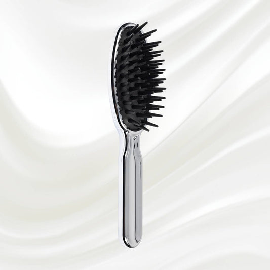 Koh-I-Noor - Metalli Pneumatic Detangling Hairbrush, Chrome
